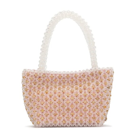 Loeffler Randall Mini Small Beaded Satin Tote - Picture 1 of 8
